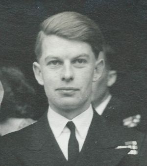 Desmond Scott during his service in the British Royal Navy