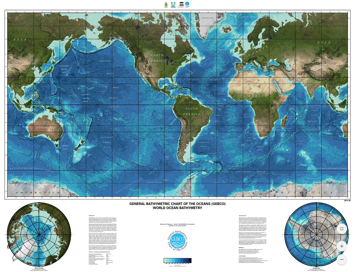 Global Ocean Basin Chart