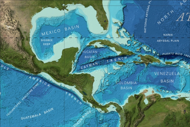 Bathymetric Chart Gulf Of Mexico