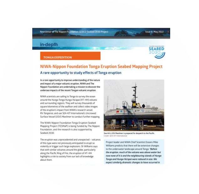 May 2022 edition of In-depth Seabed 2030's newsletter