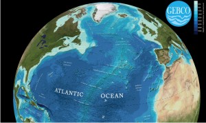 Bathymetry of the North Atlantic Ocean