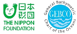 The logos of the Nippon Foundation and GEBCO
