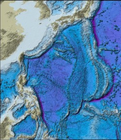 Bathymetry data for the Pacific Ocean from the GEBCO_08 Grid