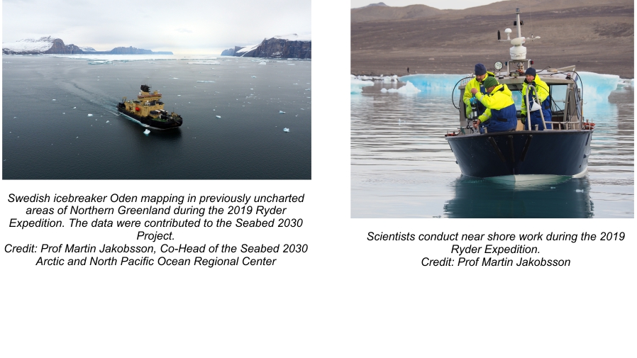 Collecting bathymetry data in the Arctic Ocean