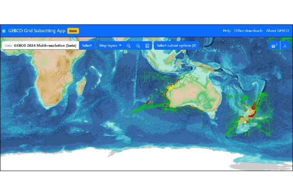 GEBCO grid download app