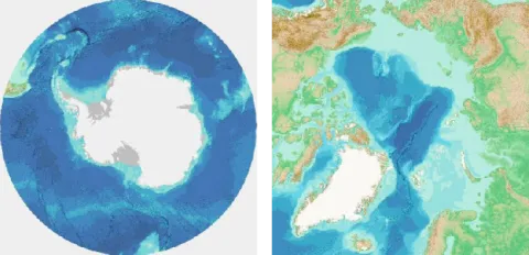 Imagery of the WMS for polar regions