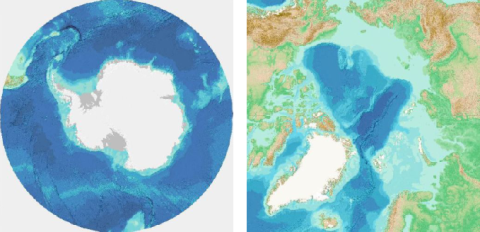 Imagery of the WMS for polar regions