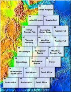 Chart areas for the IBCWIO