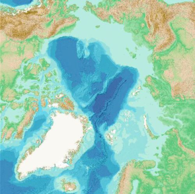 Imagery from the Arctic Ocean WMS