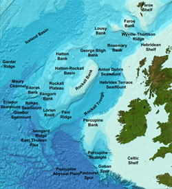 GEBCO's gazetteer of undersea feature names displayed on the GEBCO grid