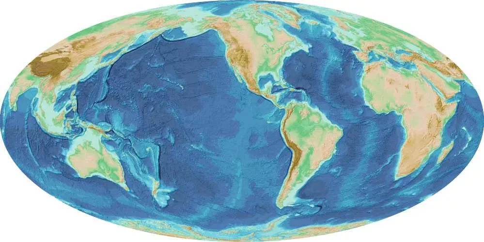 Imagery based on the GEBCO_2021 Grid