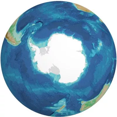 Imagery based on the GEBCO_2021 Grid for the Southern Ocean area