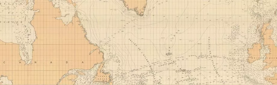 Chart from the First Edition of GEBCO, printed in 1904