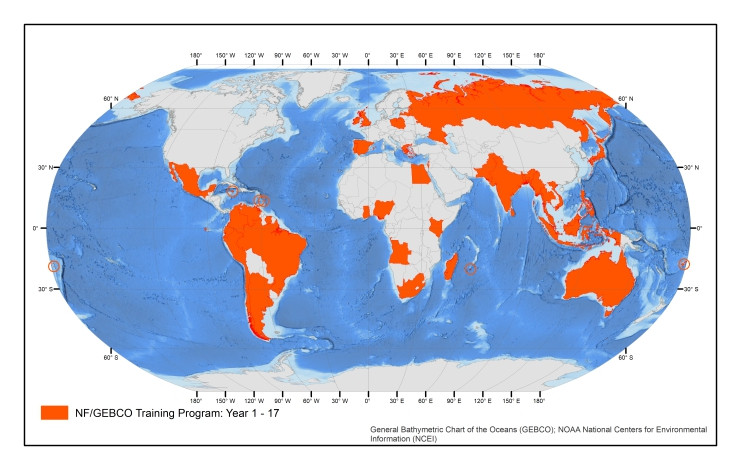 Home countries of Scholars from years 1 to 17