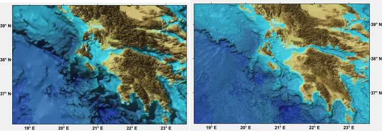 comparison between the GEBCO One Minute Grid and GEBCO_2019 Grid