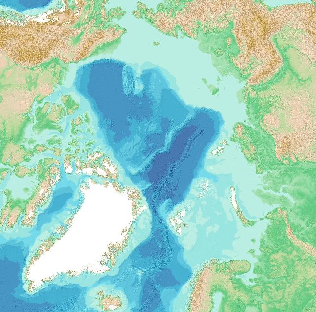 Imagery based on the IBCAO data set