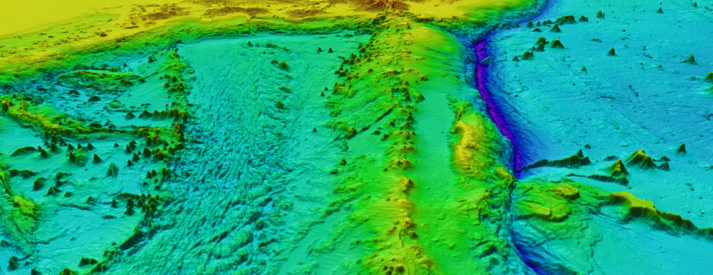 Bathymetry for part of the Pacific Ocean from the GEBCO global grid
