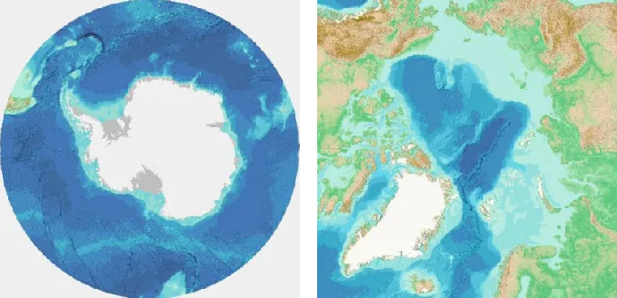 Imagery of the WMS for polar regions